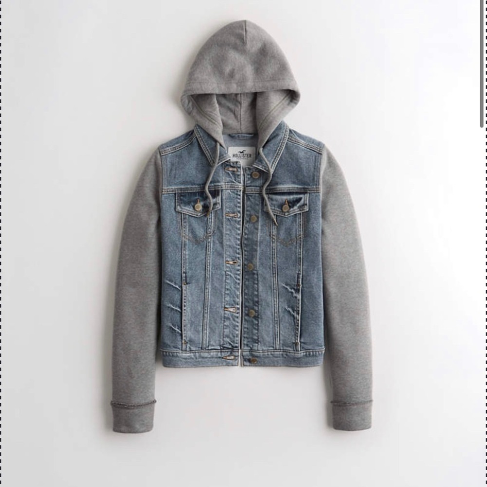 Hollister Hooded Denim Jacket
